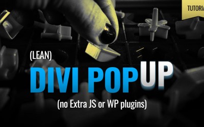 Divi Popup, No Plugins (Tutorial + Demo)
